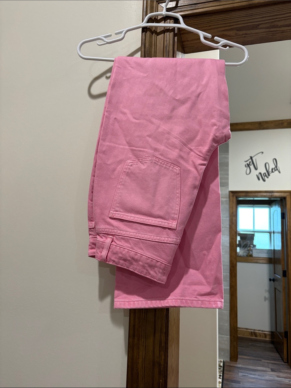 English Factory Pink Wide Leg Pants